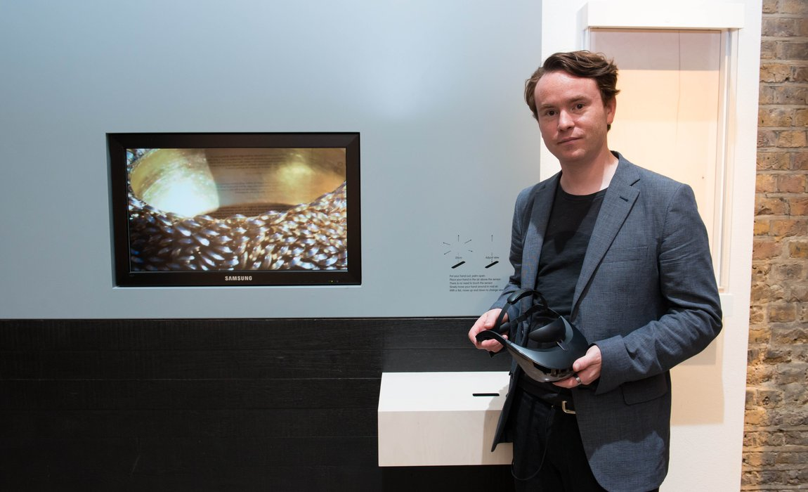 Cover of Gesture-controlled viewer for Andrew Lamb's Lenticular Changing Colour Ring
