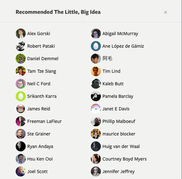270 people clicked the “recommend” button on one of my posts. That’s a valuable collection of people to connect with