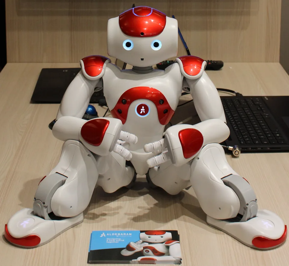 A NAO robot of the kind the after-school programme used, photographed at Innorobo in Lyon in 2015. Xavier Caré / Wikimedia Commons / CC BY-SA 4.0