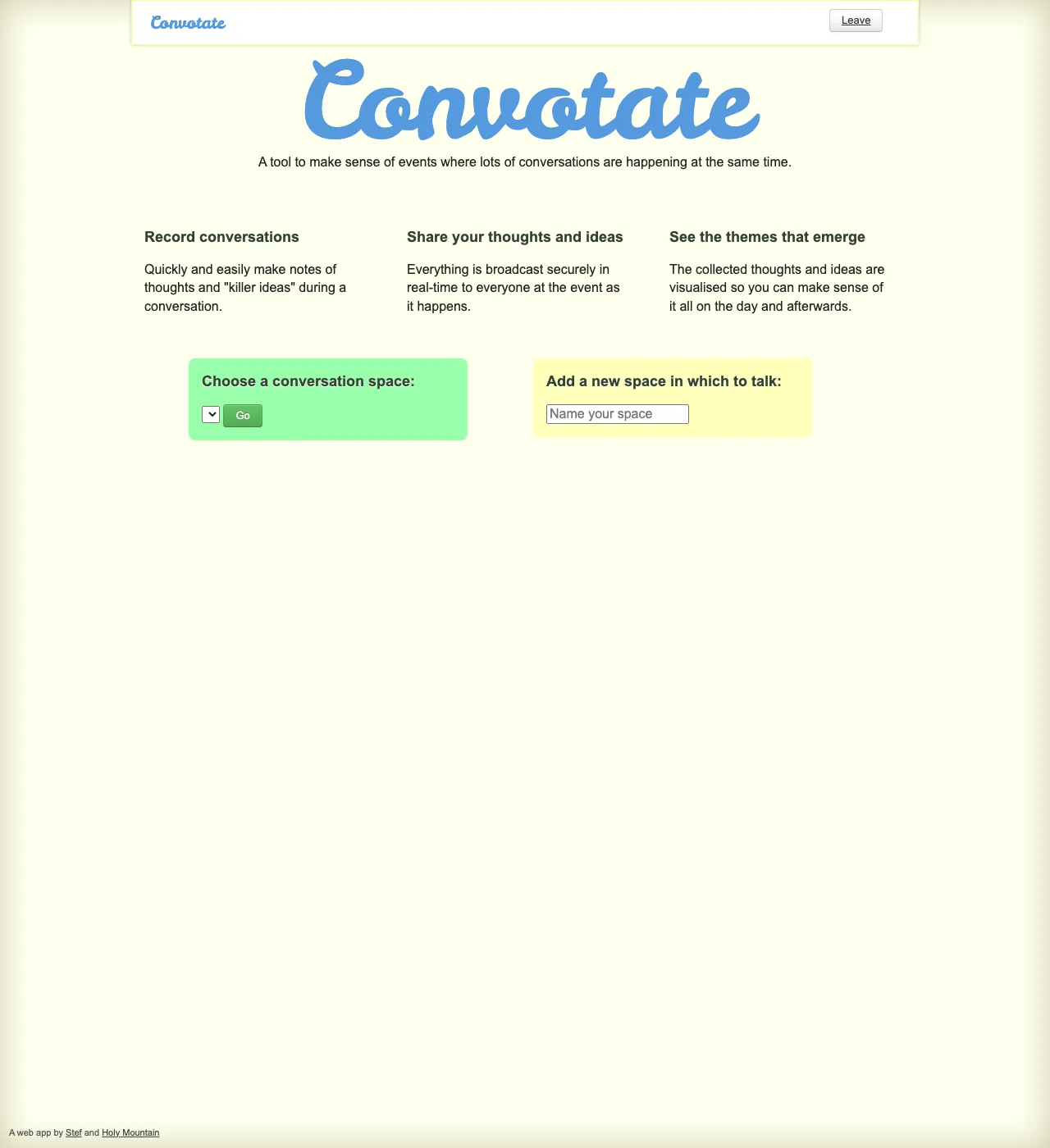 Screenshot, Convotate