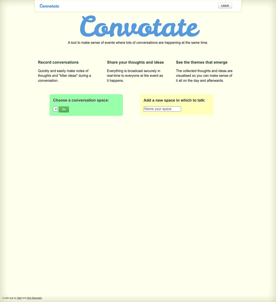 Screenshot, Convotate