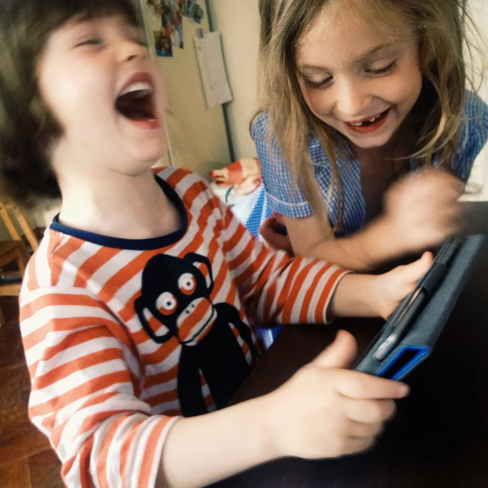 While I was writing this these two monkeys were learning to code with hopscotch