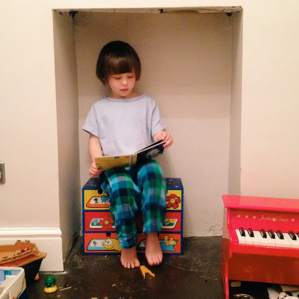 “No daddy, I’m going to tell you a story”