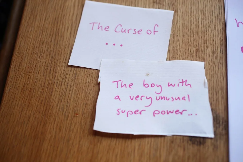 Some of the ideas that we make up stories about