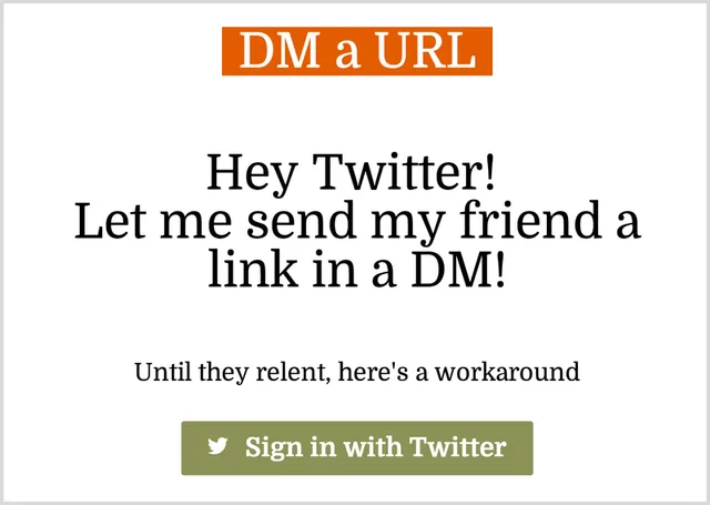 Image 2 from the original post, Hey Twitter! Let me send a private link to a friend…