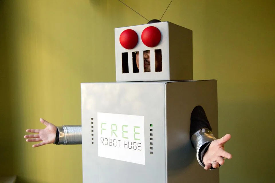 Image 1 from the original post, My dad turns into a robot!