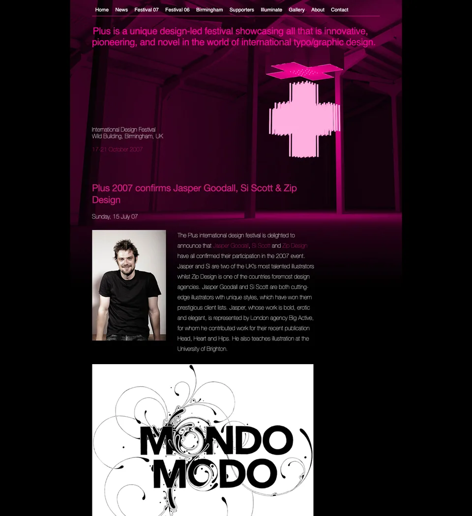 Screenshot, Plus International Design Festival