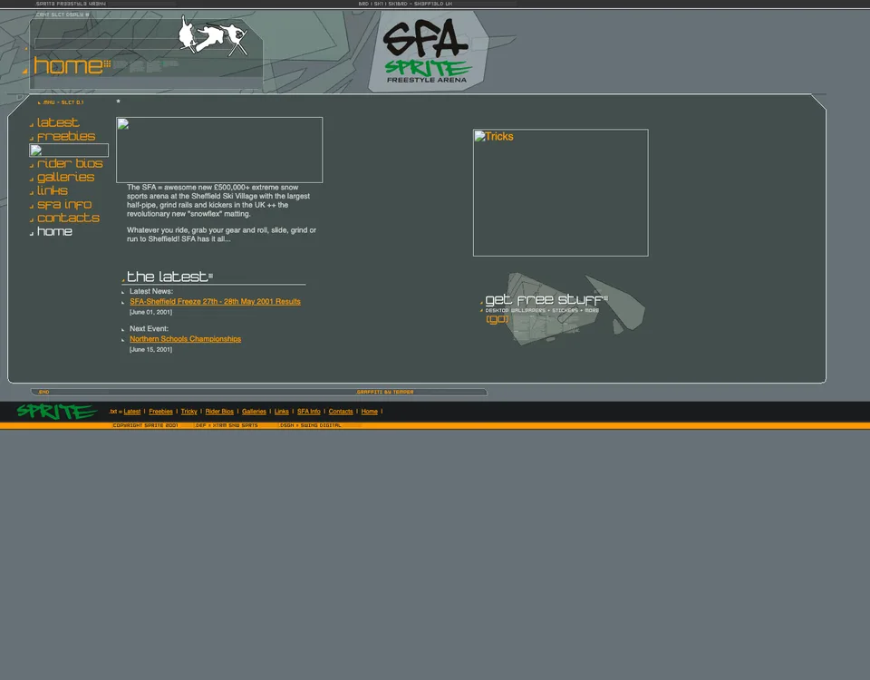 Screenshot, Sprite Freestyle Arena