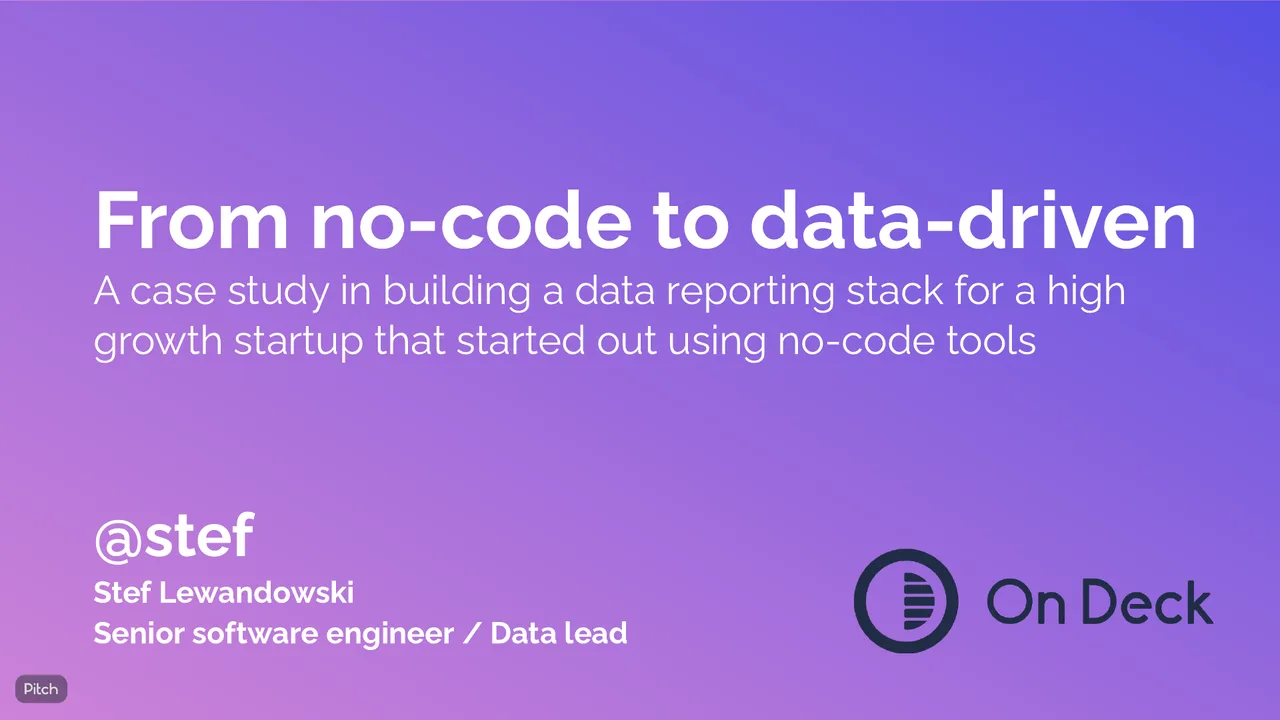 How to scale your data team, slide 1
