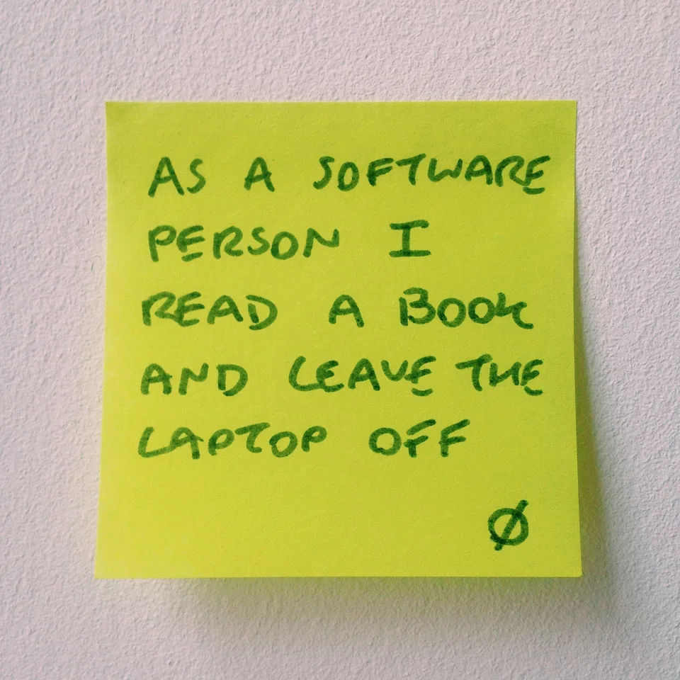 How about tasking yourself with taking some downtime?