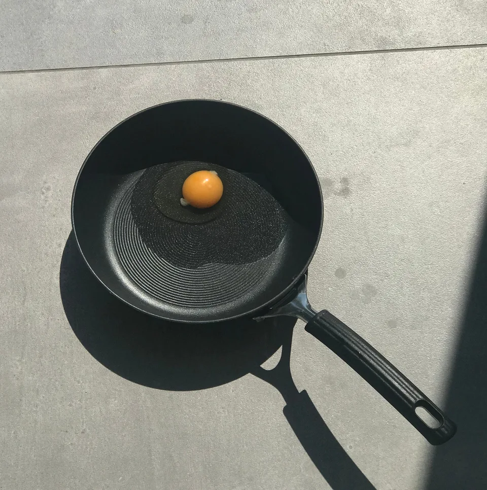 The kitchen hit 50 degrees centigrade this Summer — is that hot enough to cook?
